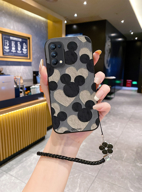 适用opporeno8pro手机壳2024皮纹卡通rino7se新款opoprneo6opp0ren0女款opppreon9rone5opooneno9opp0ren08