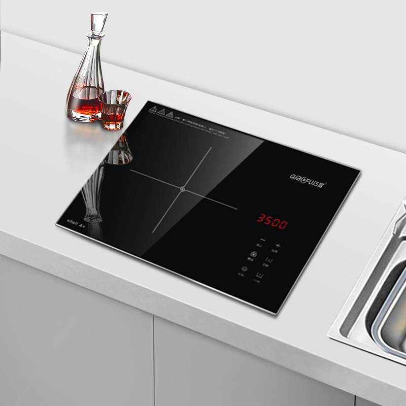 巧富K35S嵌入式电磁炉单灶电陶炉3500瓦内嵌式大功率公寓爆炒电灶