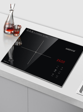 巧富K35S嵌入式电磁炉单灶电陶炉3500瓦内嵌式大功率公寓爆炒电灶