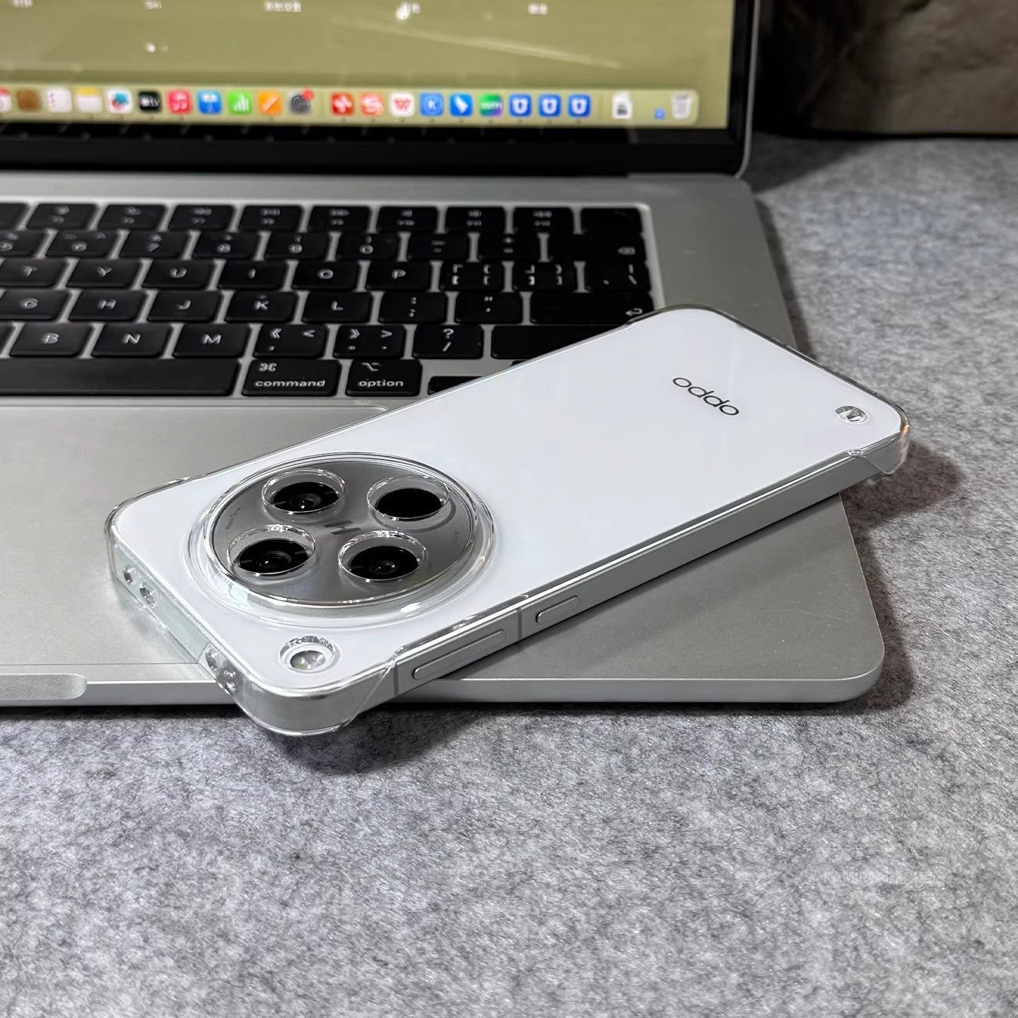 适用于oppofindx8手机壳新品x8s+男女款findx8pro亮面透明pc材质硬壳ultra镜头全包x8s超薄无边框套裸机日韩