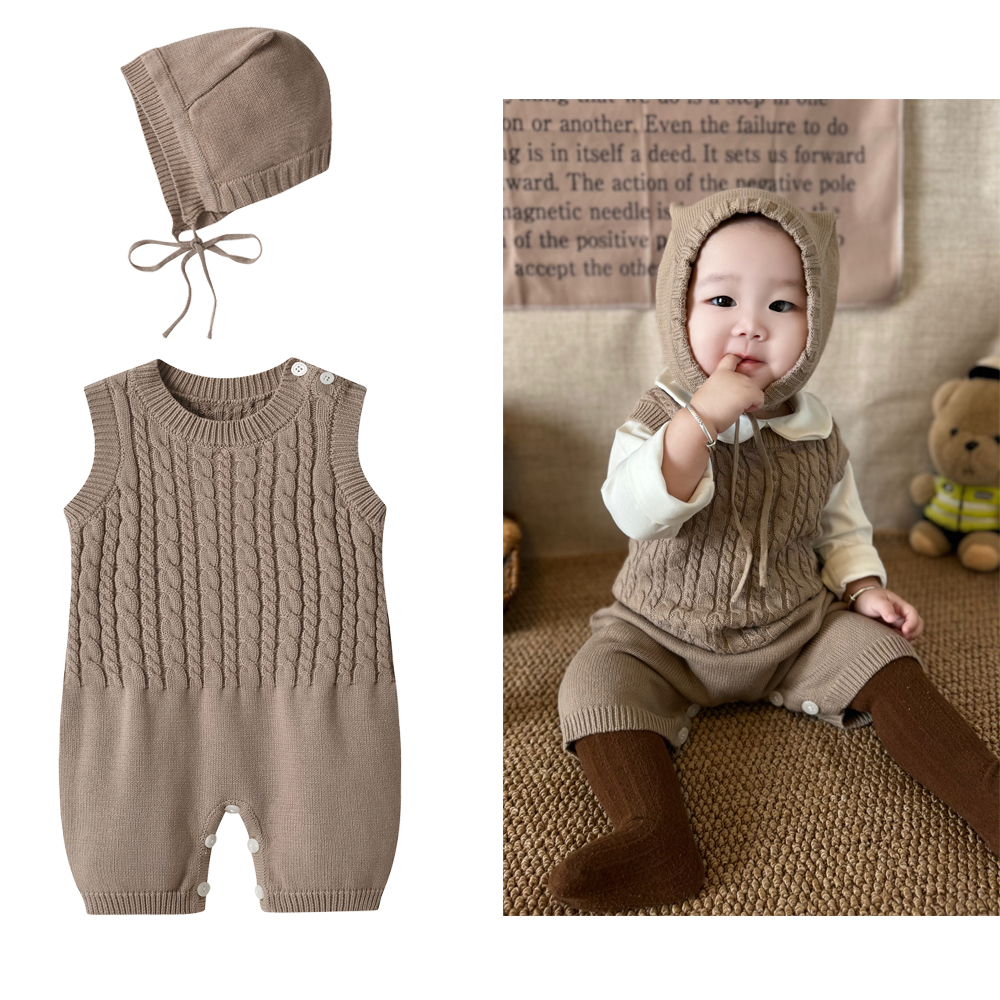 纯棉婴儿背带裤秋季美拉德爆款