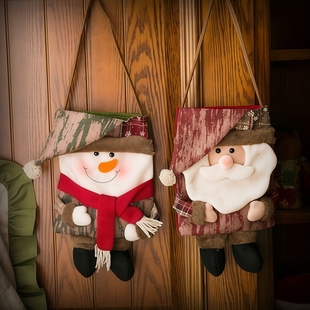 圣诞节挂袋耶诞节挂包礼物袋礼包圣诞挂袋圣诞节派对装 扮糖果袋