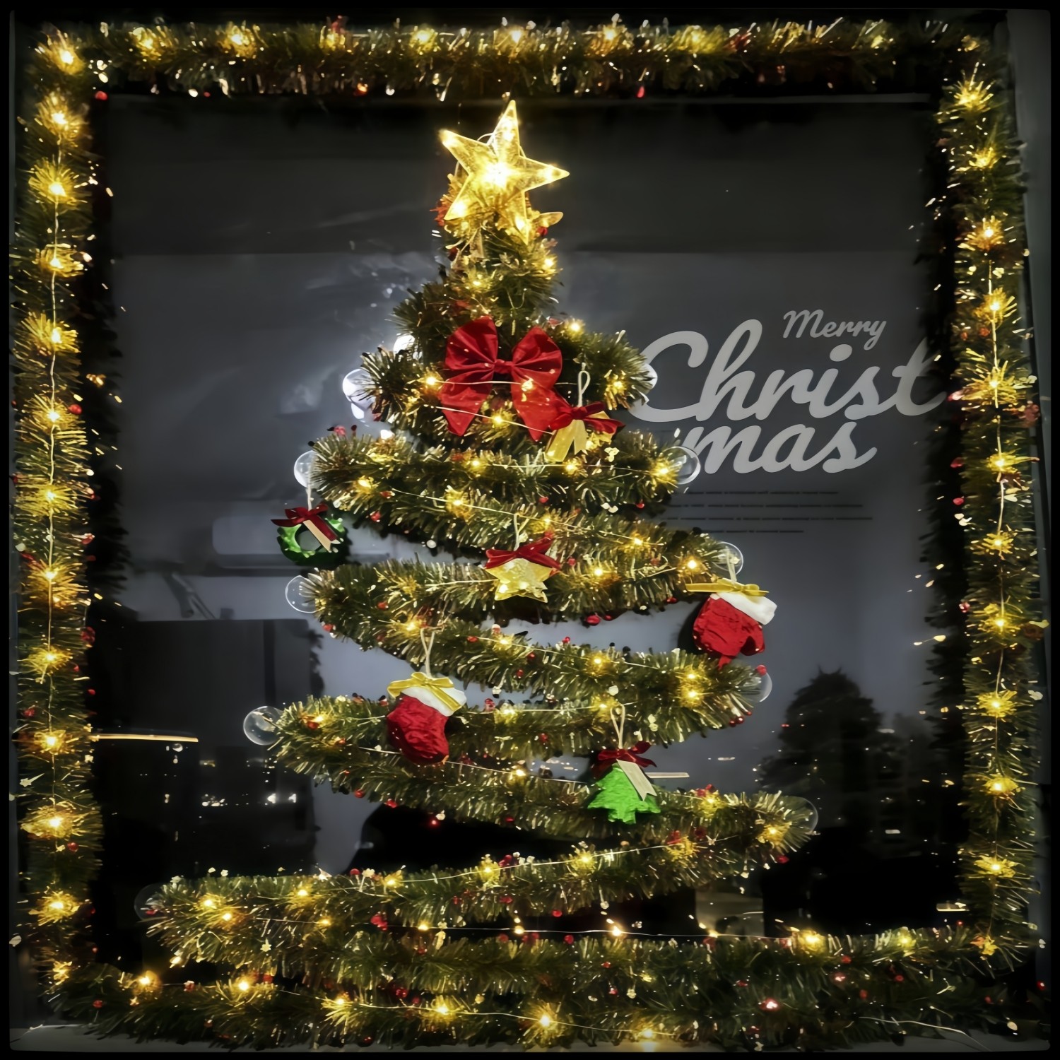 DIY墙面圣诞树材料包玻璃窗装饰毛条布置圣诞节彩条藤条藤蔓橱窗,节庆用品/礼品,圣诞装饰品,淘宝优惠券,粉丝福利购,淘宝优惠卷