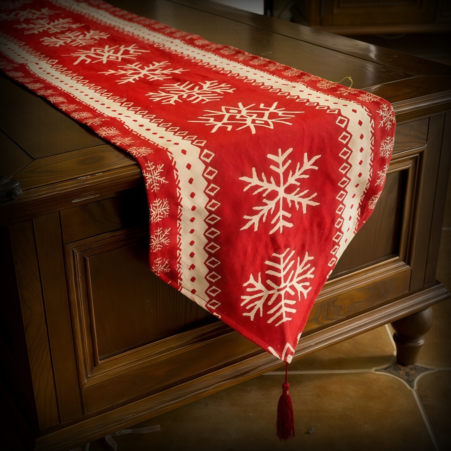 圣诞节桌旗桌布桌巾外贸餐桌餐厅