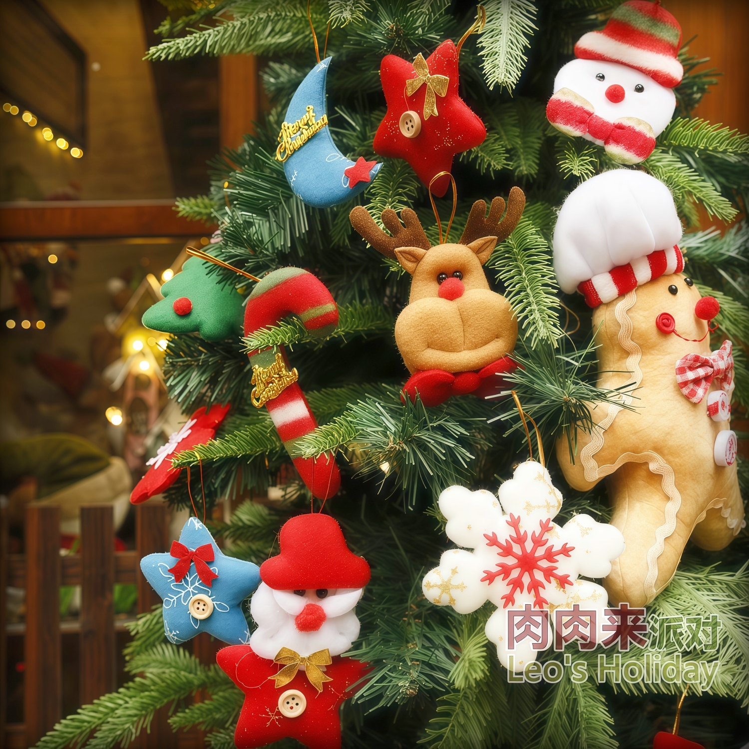 圣诞节小挂饰元素小礼物