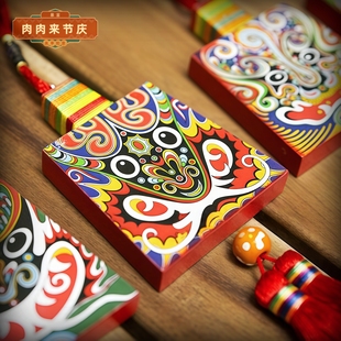 新年吉祥祈福挂饰中国风民俗脸谱新春装 饰挂件礼物