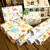 礼物包装 纸六一儿童节恐龙动物幼儿园DIY生日彩纸万圣情人教师节