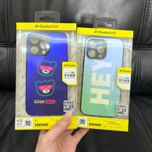 卡通彩绘防摔IMD炫彩蓝光磨砂