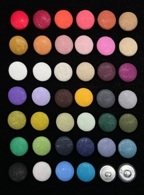 普通扣亚麻布料手工纽扣苎麻上衣衬衫马甲包布扣白色彩色布包钮扣