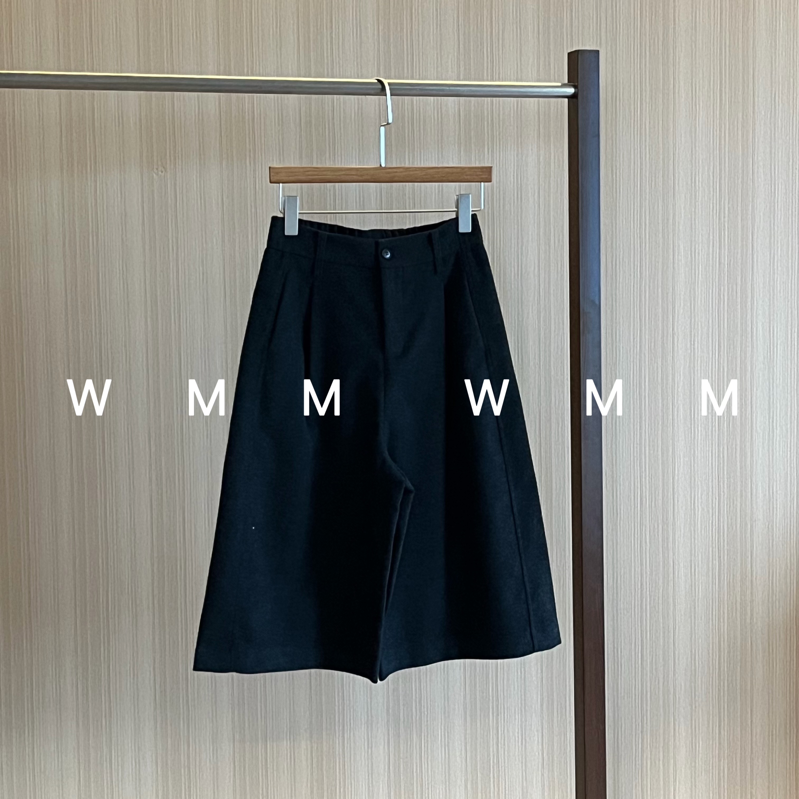 WMM七分羊毛花苞阔腿裤女秋冬新款百搭时尚简约韩舒适休闲裤显瘦