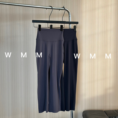 WMM八分修身瑜伽打底裤新款纯色女百搭时尚显瘦提臀透气外穿健身