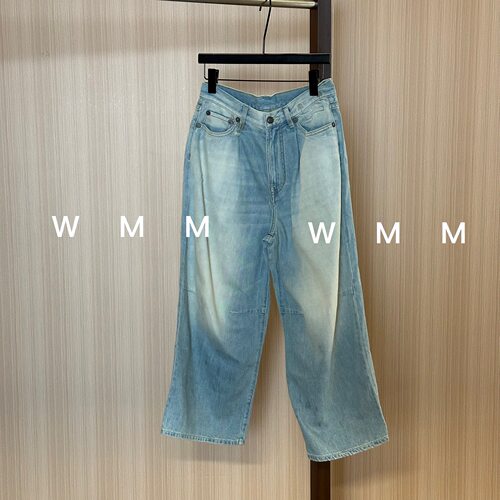 WMM13阔腿九分水洗牛仔裤女春季新款百搭时尚休闲显瘦通勤高级韩