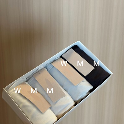 WMM高腰蕾丝内裤女舒适弹力四色一组不拆售中腰透气不夹软糯均码