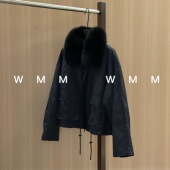 WMM狐狸兔兔内胆派克服女秋冬新款 百搭可拆卸连帽保暖气质轻奢韩