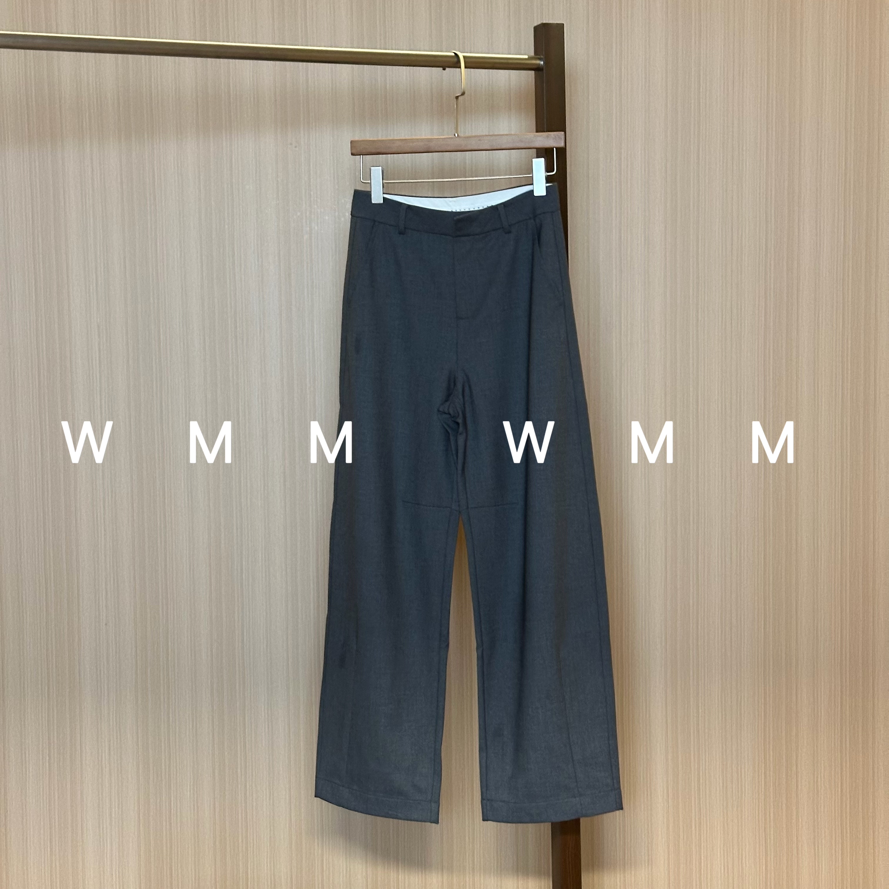 WMM秋冬新款高腰显瘦阔腿西裤女设计小众ins百搭时尚舒适韩版裤子