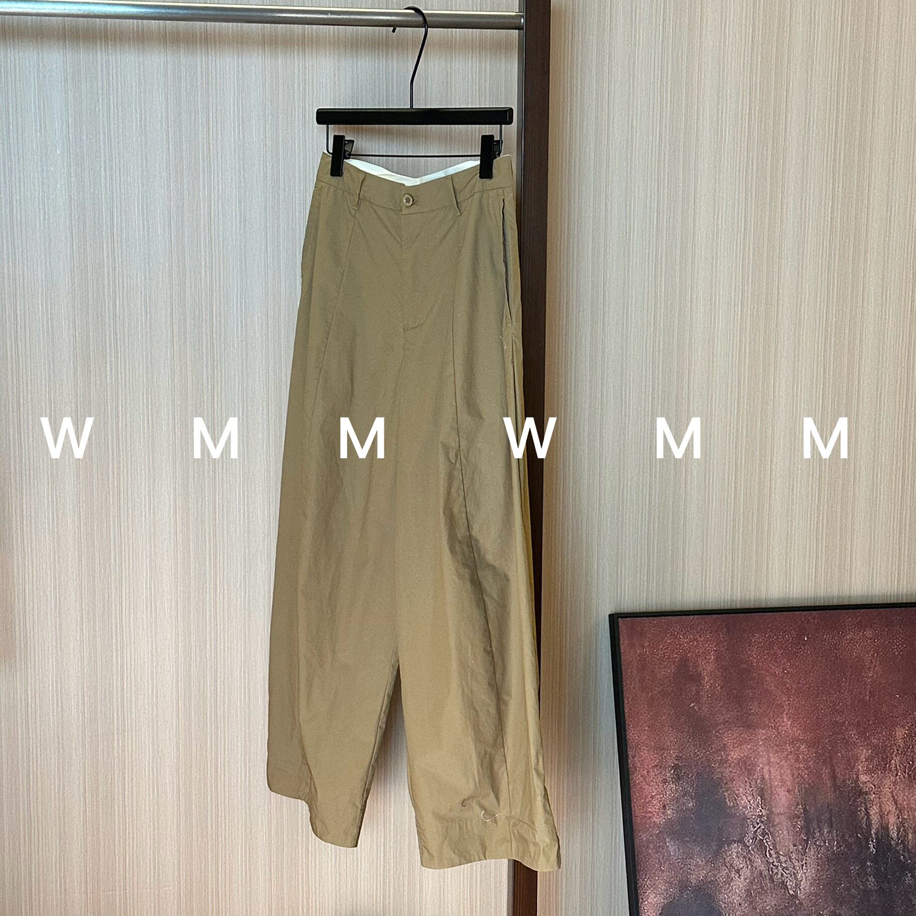 WMM高腰显瘦卡其色休闲裤女新款休闲百搭韩版时尚气质舒适显瘦