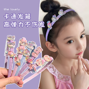 儿童刘海碎发神器头箍小女孩头饰发箍宝宝不伤发女童女款 防滑发窟