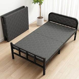 折叠床单人家用简易床1米2小床出租房宿舍成人双人陪护硬板铁床