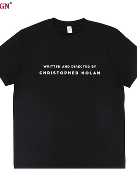 克里斯托弗诺兰短袖T恤Christopher Nolan导演编剧蝙蝠侠黑暗骑士