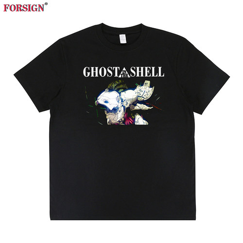 Ghost in the Shell攻壳机动队机械盔1995甲短袖T恤男女复古