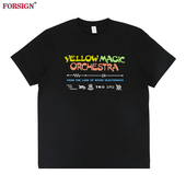 Yellow T恤男女 YMO乐队摇滚坂本龙一日系短袖 Magic Orchestra