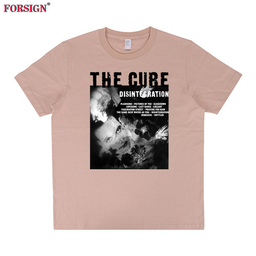 The Cure英国摇滚治愈乐队Disintegration复古怀旧短袖T恤男女