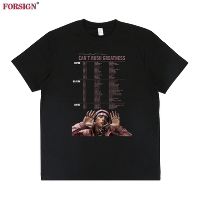 Central Cee街头嘻哈CAN'T RUSH GREATNESS说唱rap短袖T恤男女