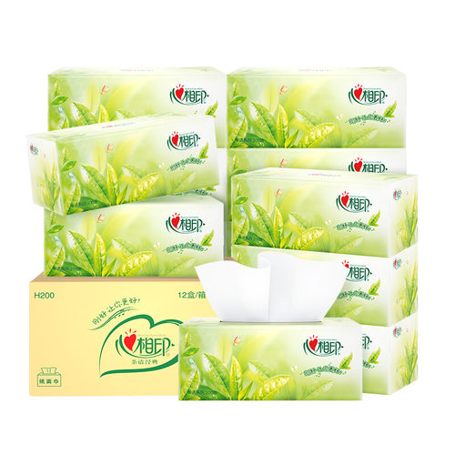 心相印抽纸纸盒抽12盒整箱发