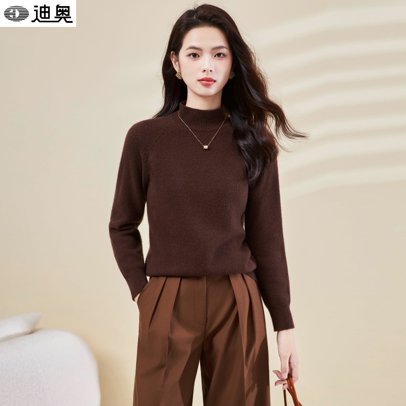 迪奥高级感半高领加厚保暖羊毛衫