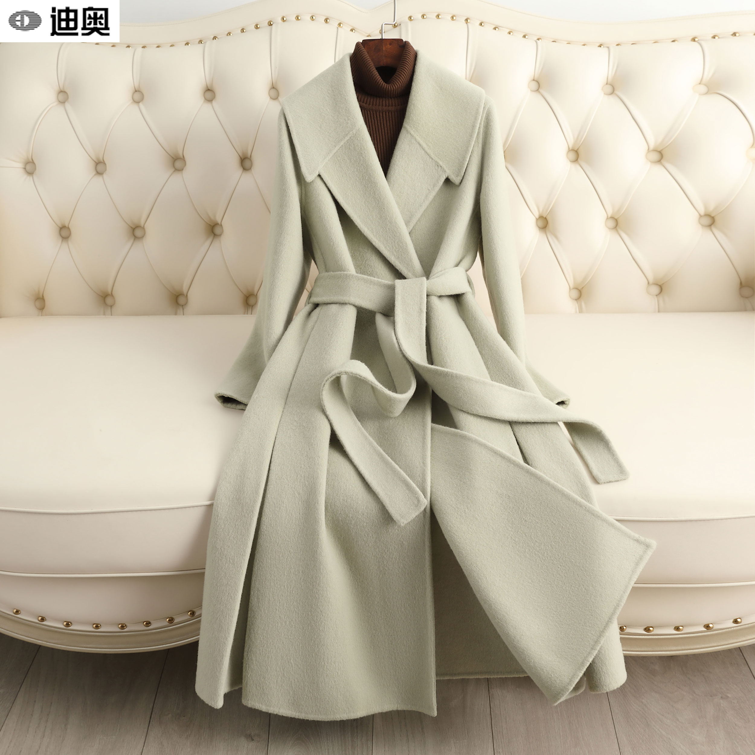 迪奥国际大牌高端双面呢子大衣女