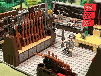 积木军械库场景 积木武器配件场景 MOC