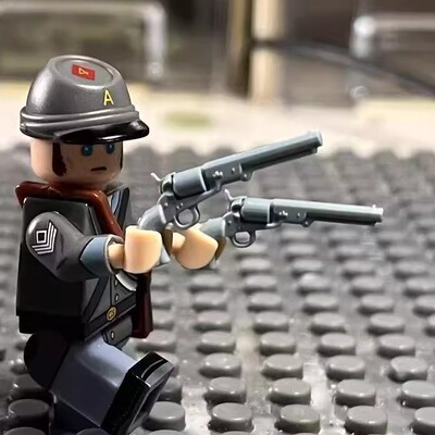 柯尔特转轮手枪 积木武器配件（一支，不包含人仔） 满40包邮