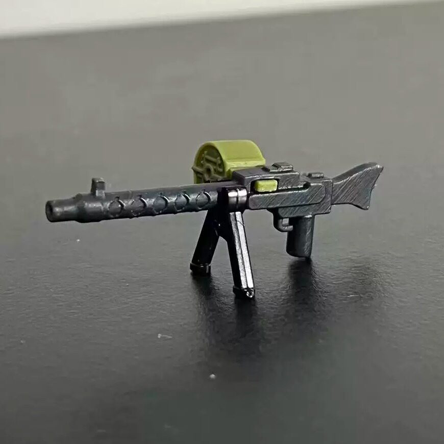 MG08/18轻机枪 一战德军武器 3D打印积木武器配件 满35包邮