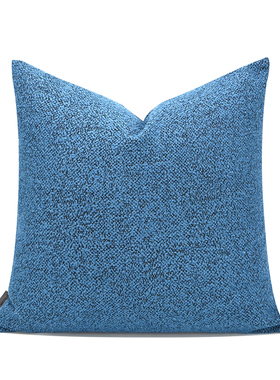 『地中海』蓝色日系设计师搭配样板房间名宿酒店客厅沙发抱枕靠垫