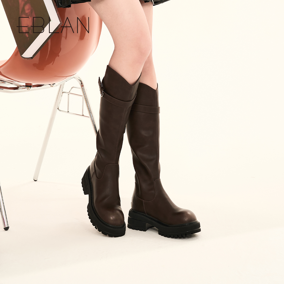 伊伴厚底增高时尚百搭潮流女靴