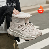棉鞋 EBLAN 毛毛保暖女靴 2025新款 冬季 伊伴厚底加绒时尚 雪地靴女款