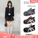 伊伴小泡芙厚底德训鞋 休闲面包鞋 女2026春季 内增高板鞋 新款 EBLAN