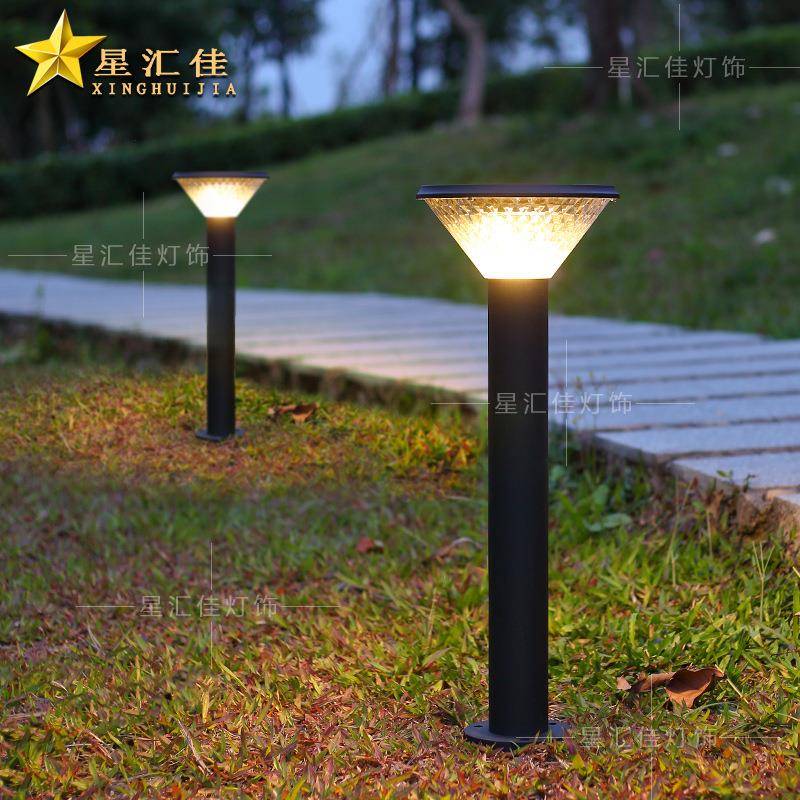 太阳能草坪灯地插式室外庭院别墅现代户外防水院子超亮草地花园灯