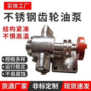 跨境不锈钢齿轮油泵铸铁防爆自吸润滑油齿轮泵化工大流量抽油泵