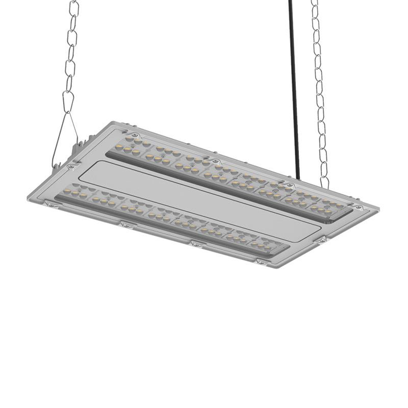 外贸热销压铸防水100W200W300瓦LED平板工矿灯仓储高天棚照明灯