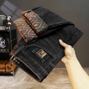 新款 直筒牛仔裤 男士 男刺绣舒适潮流百搭弹力欧版 潮 牛仔裤 2026春季