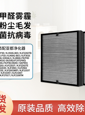 适配亚都空气净化器滤芯双面侠过滤网P3/P4/S4D/S5/P5/P6/P6Plus