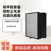 适配舒乐氏空气净化器滤芯RF6001 A03除甲醛KJ600F净化机过滤网