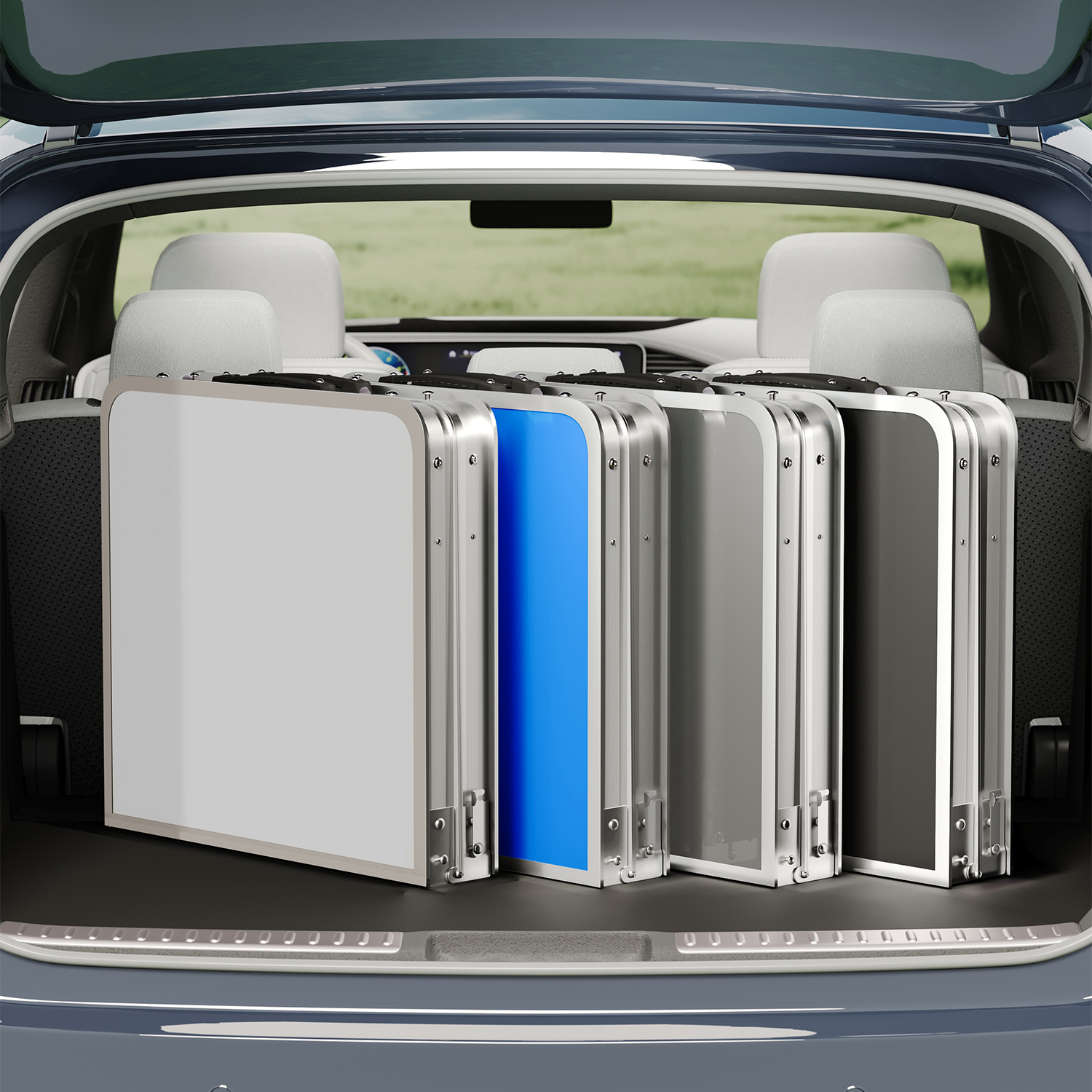 户外折叠桌便携式露营野餐桌铝合金简易夜市摆摊桌子可升降地摊桌