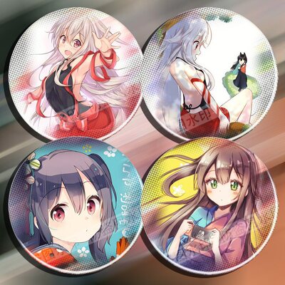URARA迷路帖 千矢 雪见小梅 巽绀 徽章吧唧胸针周边书包挂件
