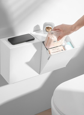 Wall mounted storage box, washbasin, cosmetics sealed, multi