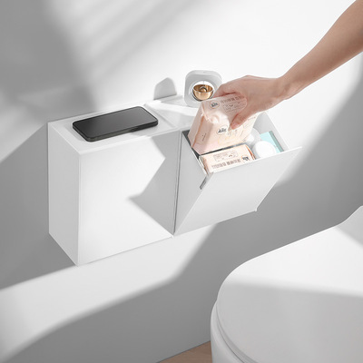 Wall mounted storage box, washbasin, cosmetics sealed, multi