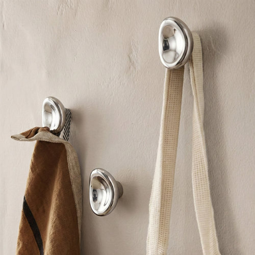 轻奢派几何凹凸创意陶瓷挂钩单个