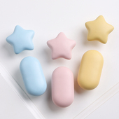 可爱儿童衣柜把手小云朵卡通彩色陶瓷儿童房拉手柜门女孩男孩抽屉