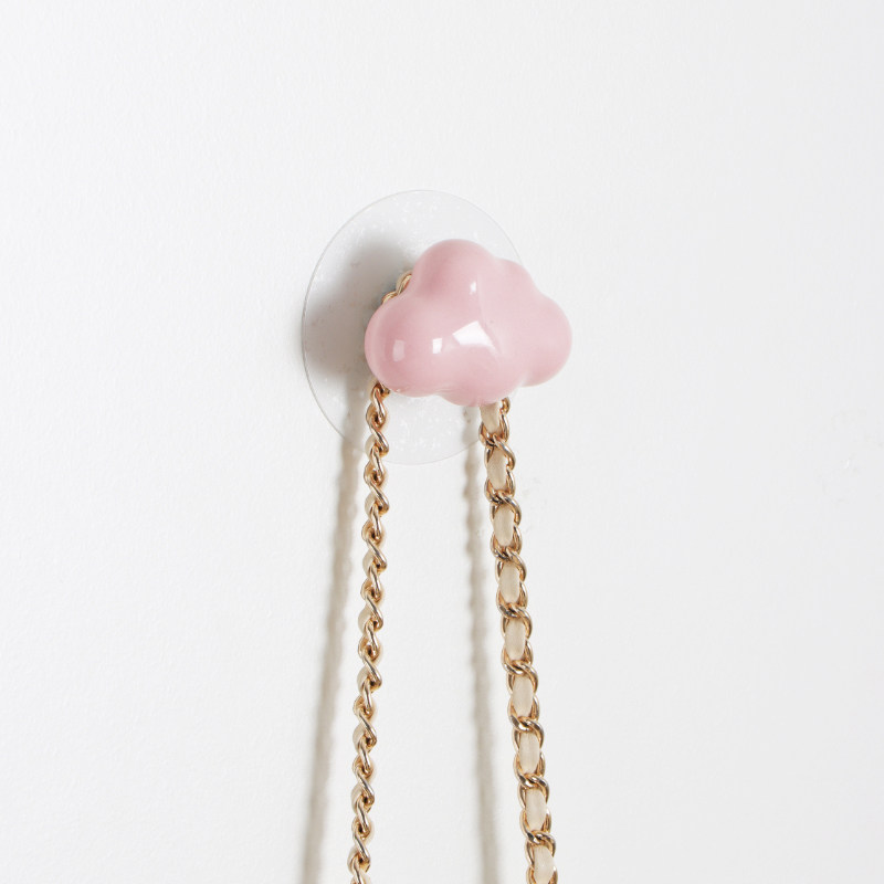 亮光云朵衣柜旁挂钩陶瓷单个